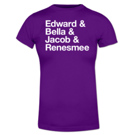 Edward, bella, jacob, renesmee t-shirt